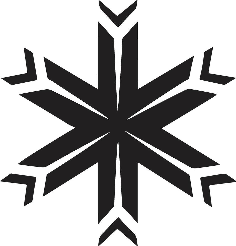 Vintage style star logo in modern minimal style vector