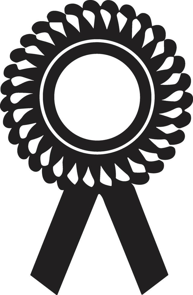 Vintage ribbon logo in modern minimal style vector