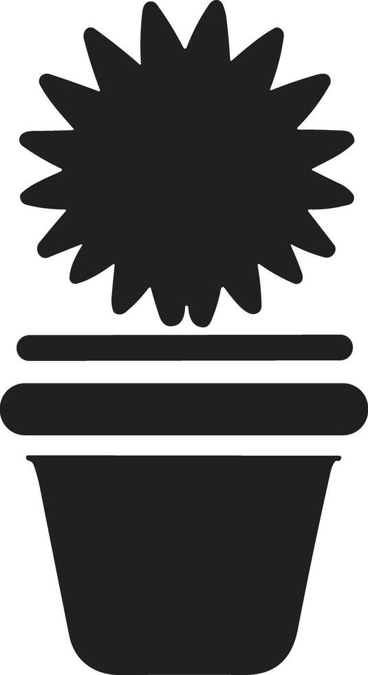 cactus árbol logo en moderno mínimo estilo vector
