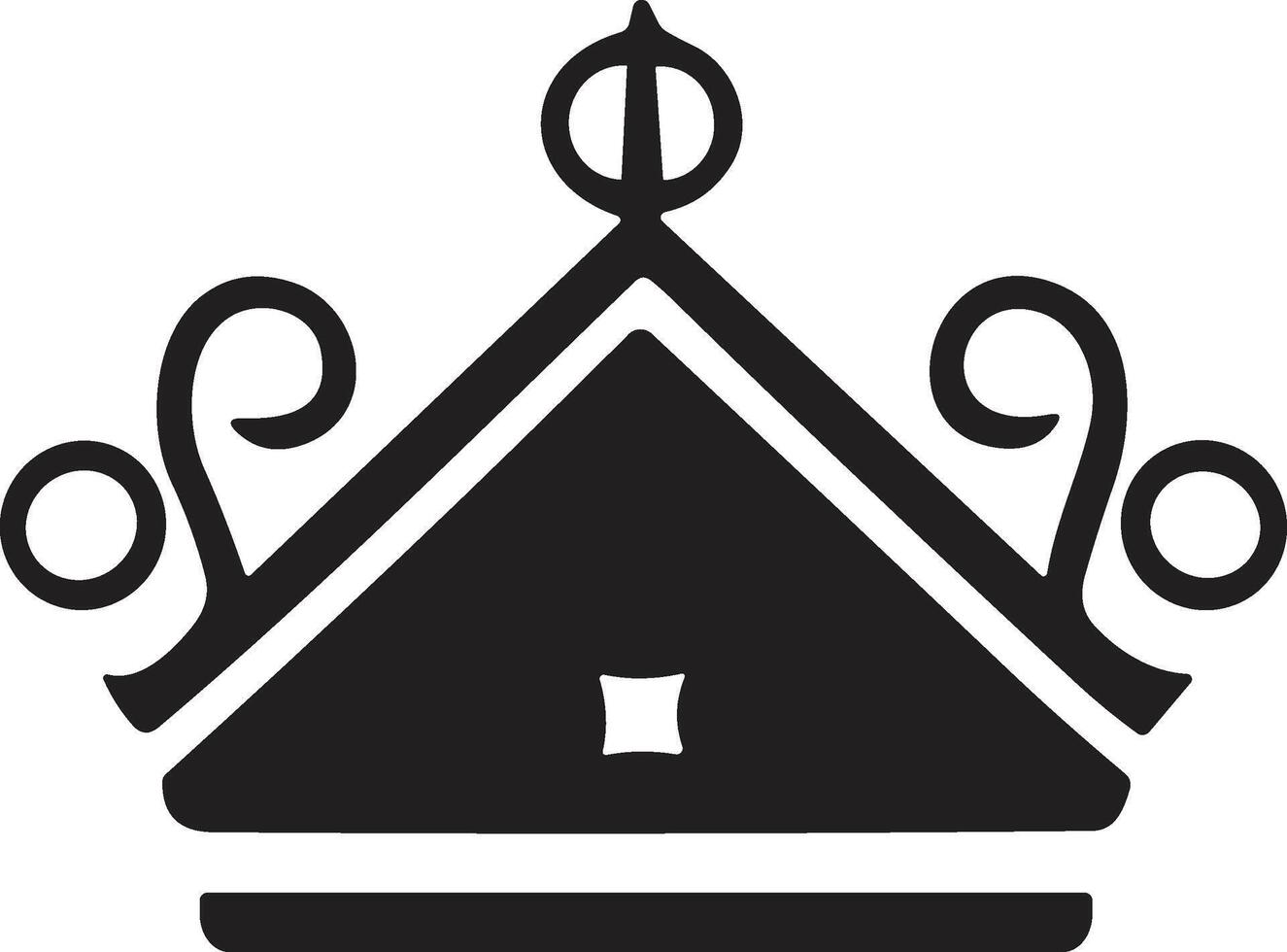 crown logo in modern minimal style vector