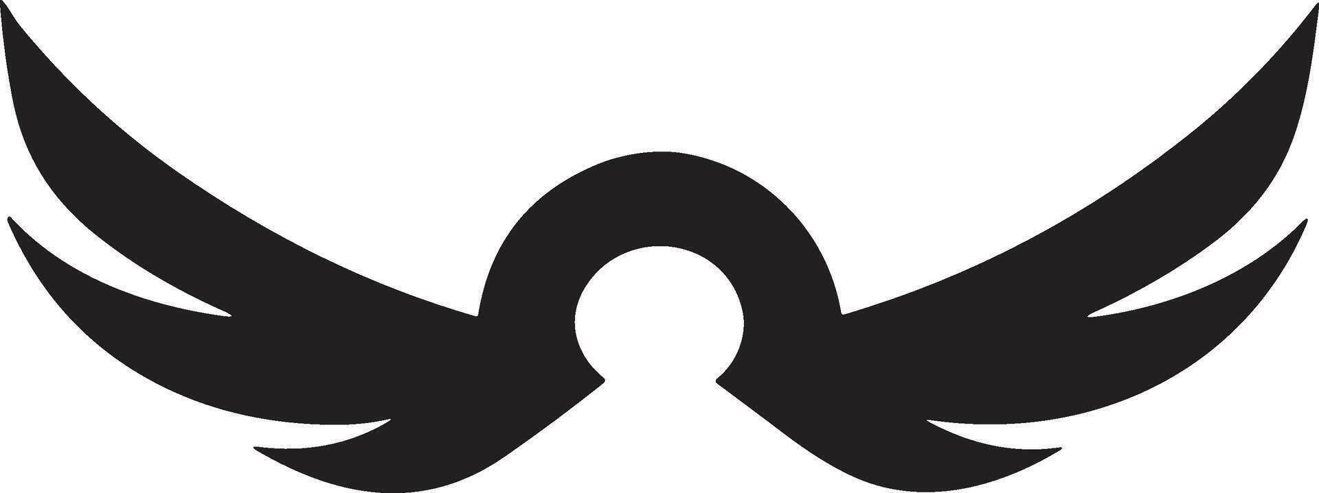 wings logo in modern minimal style vector