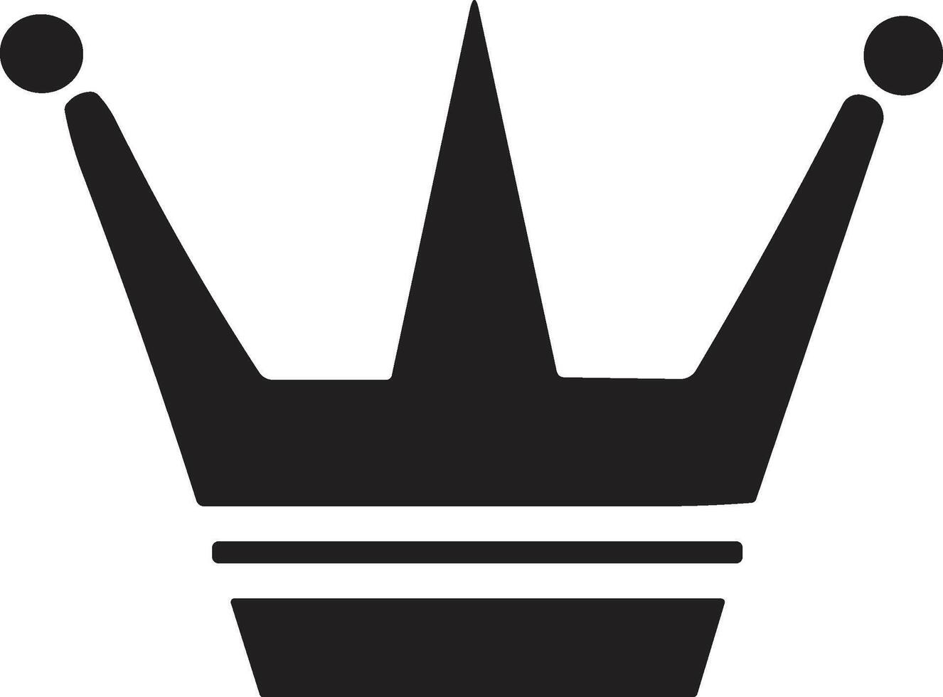 crown logo in modern minimal style vector