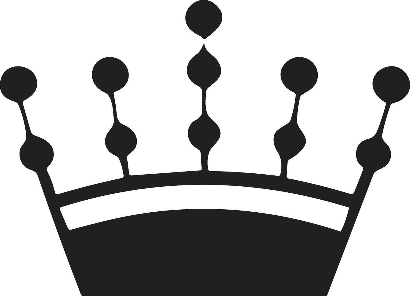 crown logo in modern minimal style vector