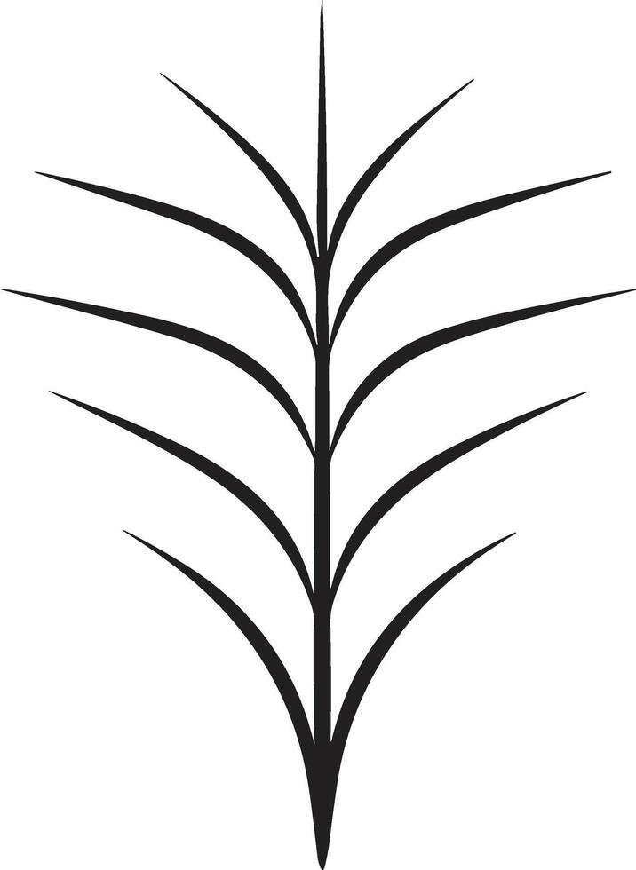 Leaf and flower logo for yoga in modern minimal style vector