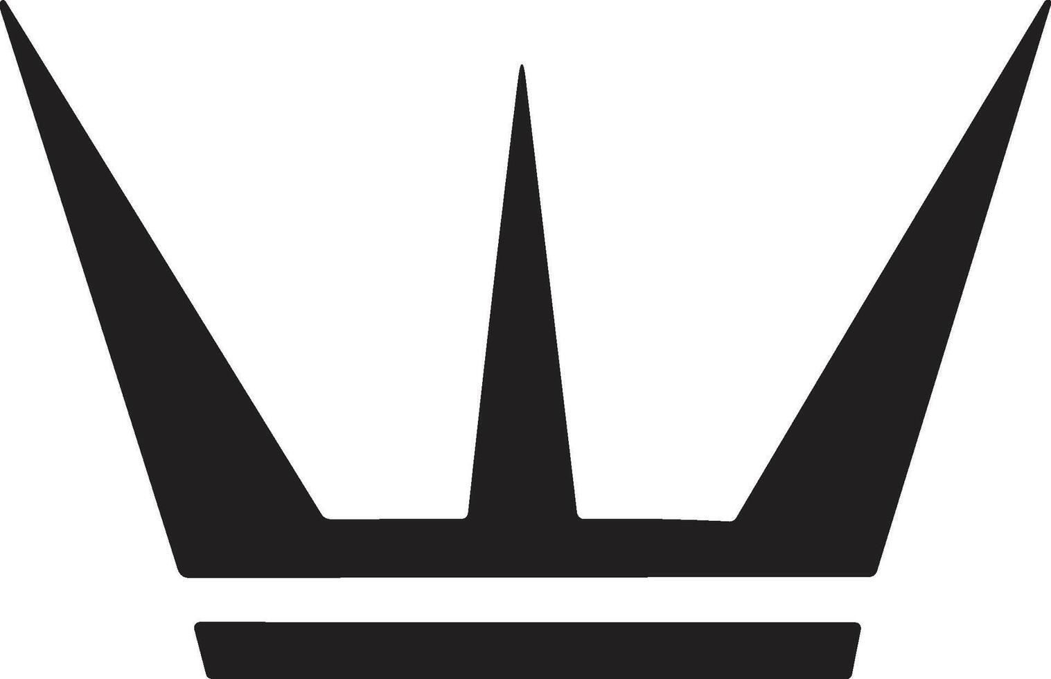 crown logo in modern minimal style vector