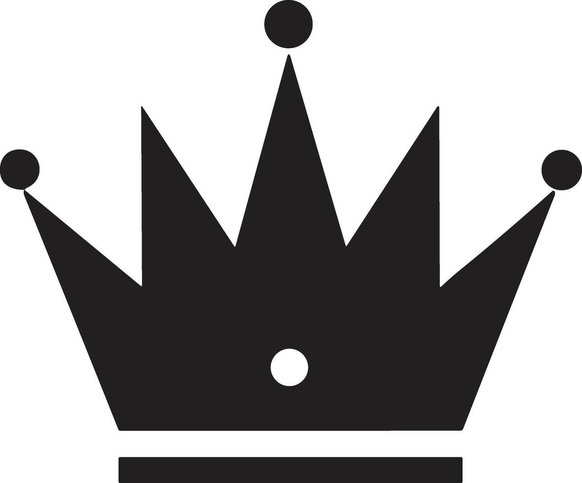 crown logo in modern minimal style vector