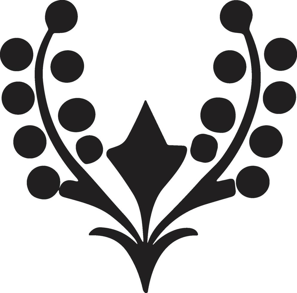 Leaf and flower logo for yoga in modern minimal style vector