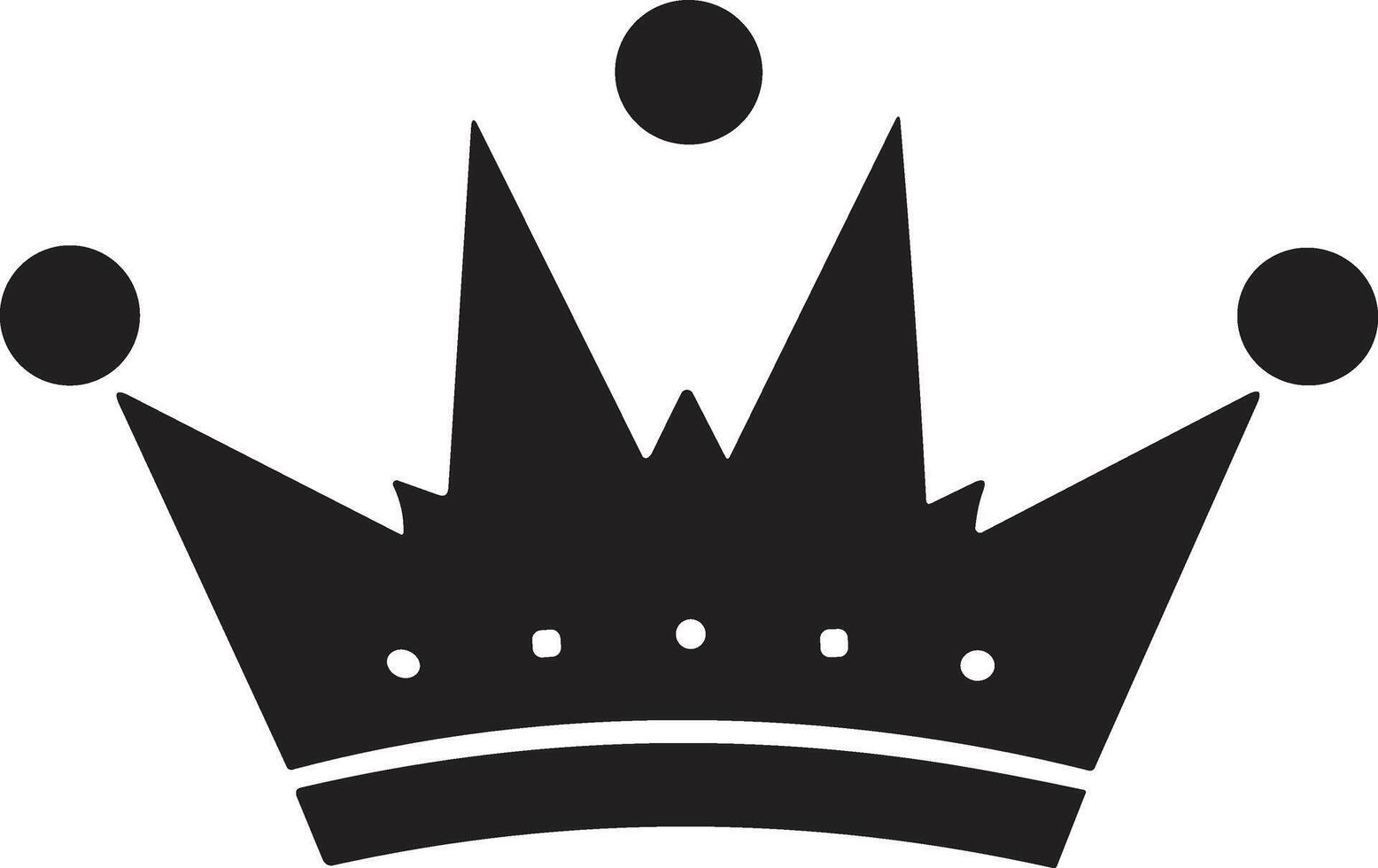 crown logo in modern minimal style vector