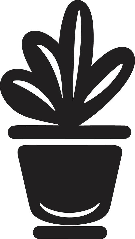cactus tree logo in modern minimal style vector