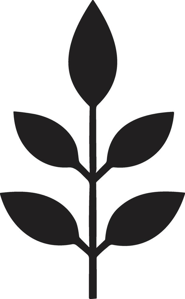 hoja y flor logo para yoga en moderno mínimo estilo vector