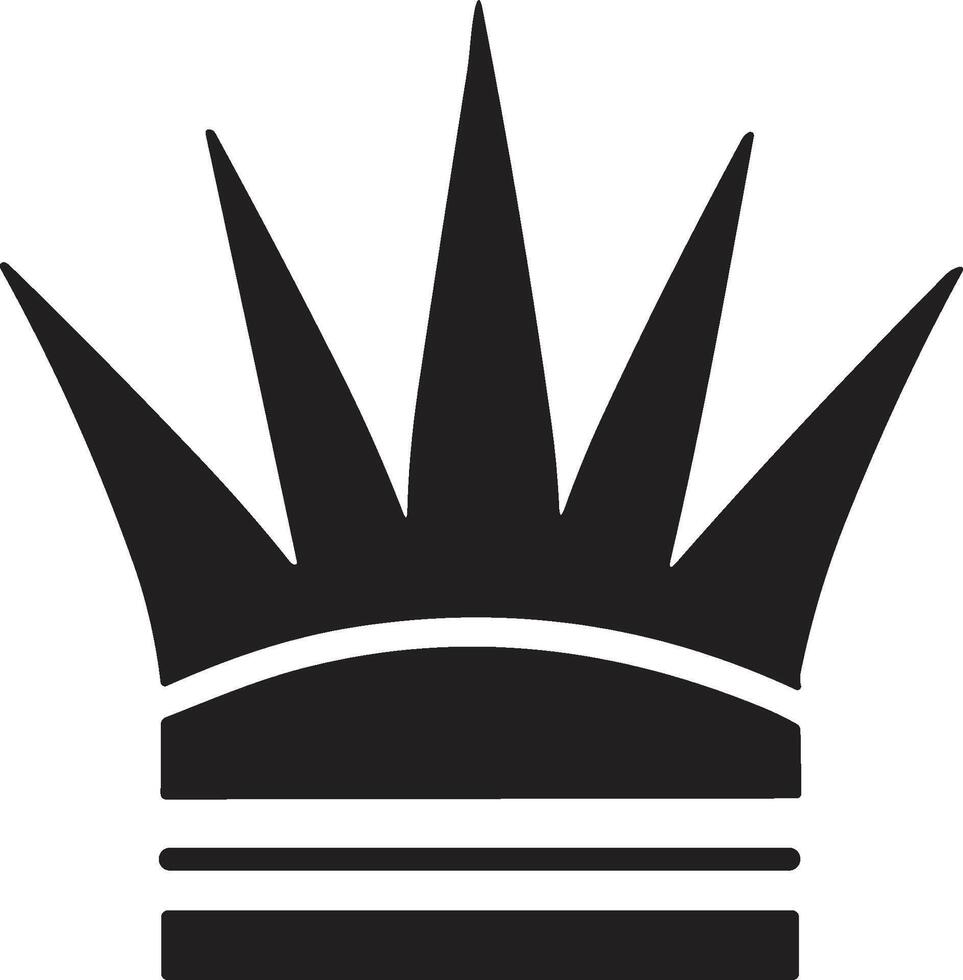 crown logo in modern minimal style vector
