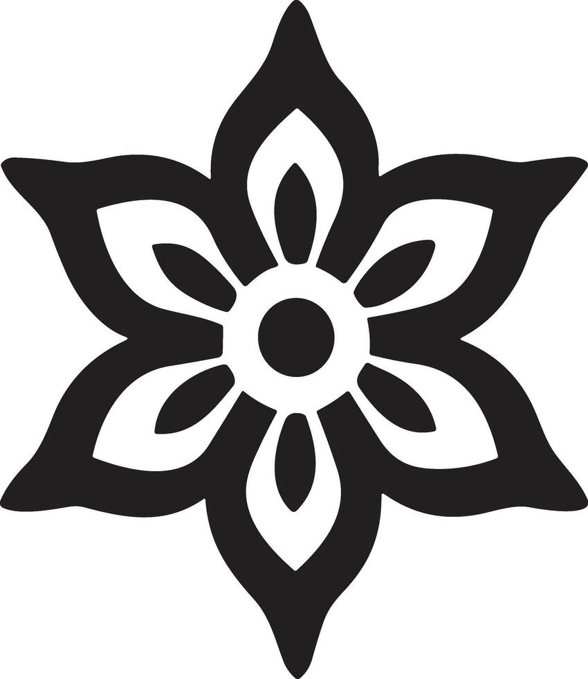 Leaf and flower logo for yoga in modern minimal style vector