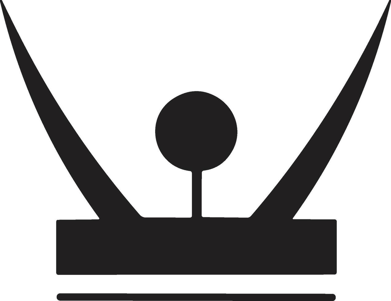 crown logo in modern minimal style vector