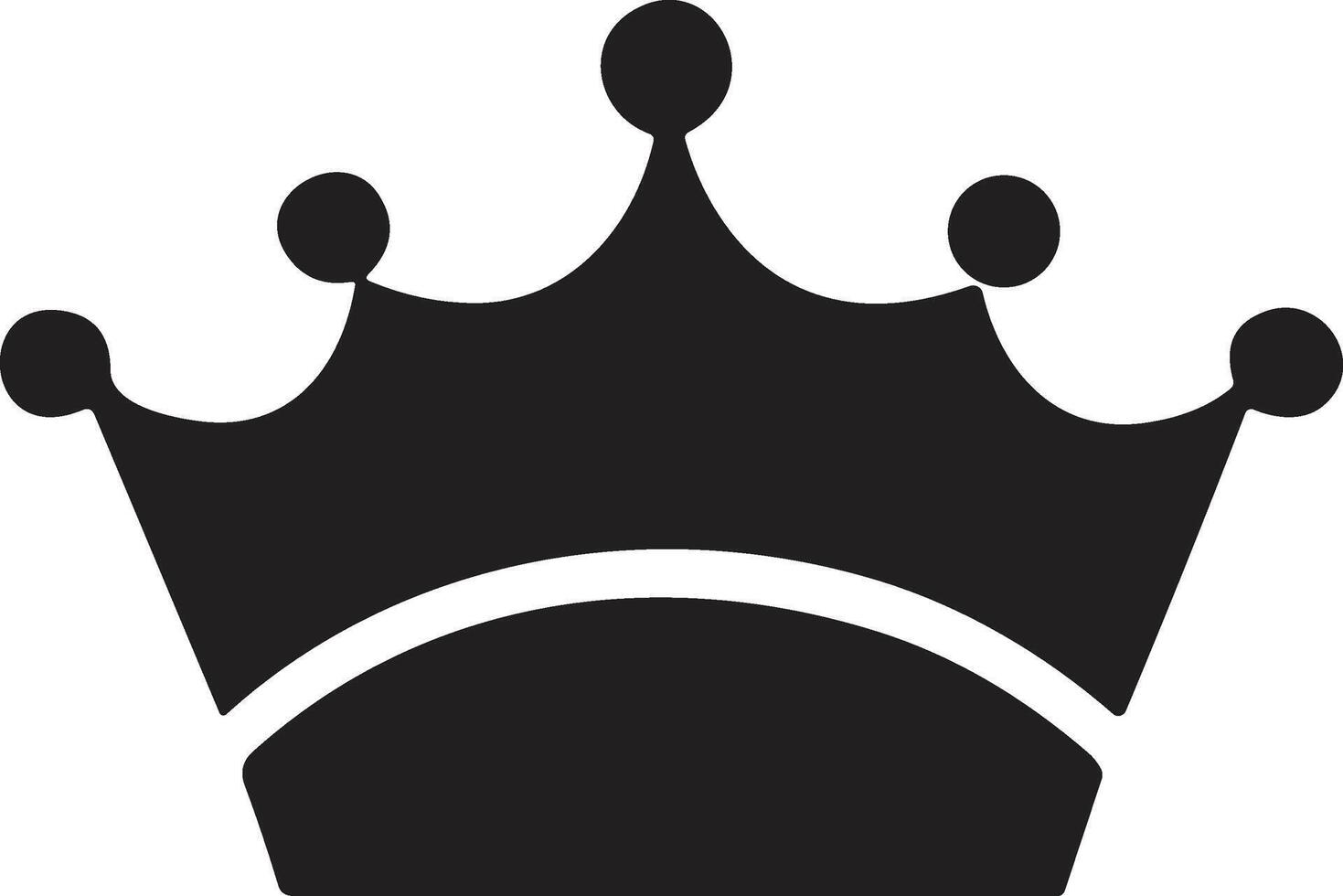 crown logo in modern minimal style vector