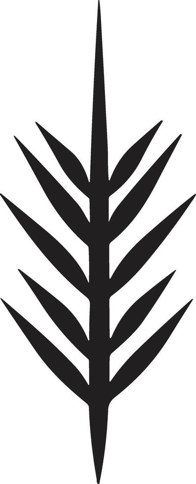 Leaf and flower logo for yoga in modern minimal style vector