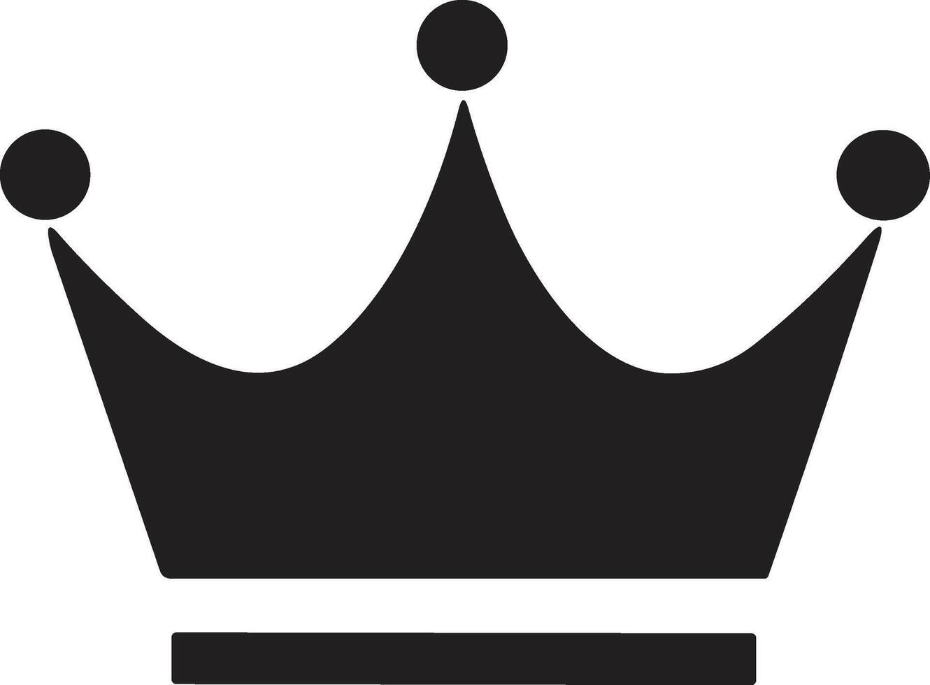 crown logo in modern minimal style vector