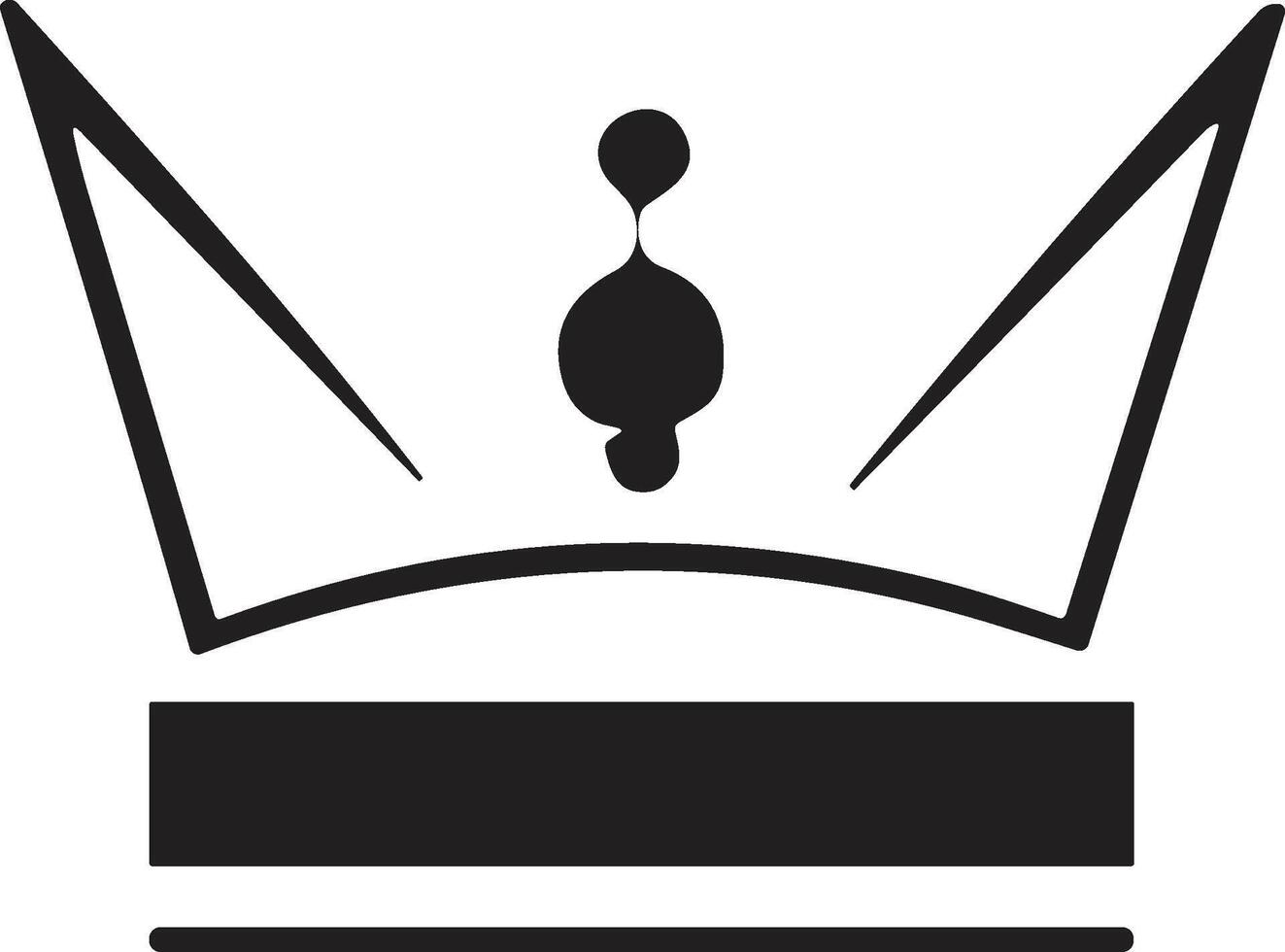 crown logo in modern minimal style vector