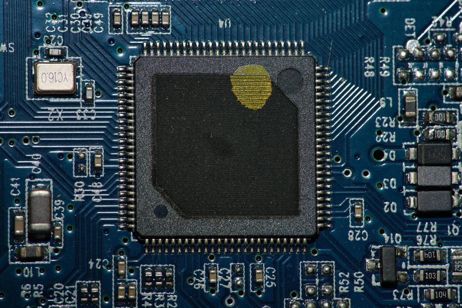 circuit board macro photo