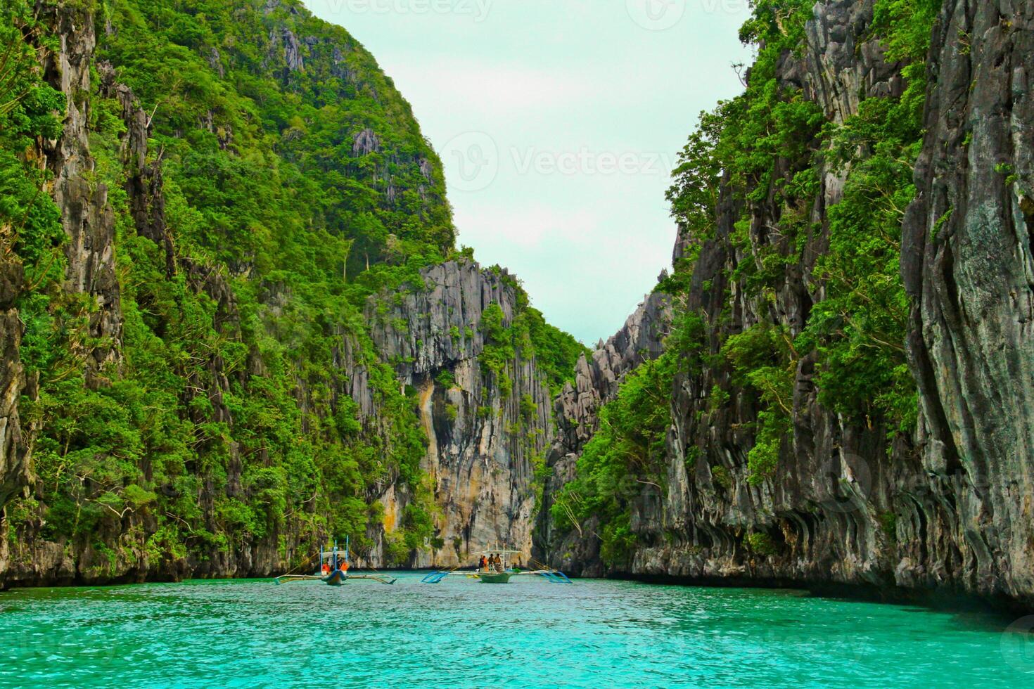 hermosa paisaje de palawan, Filipinas foto