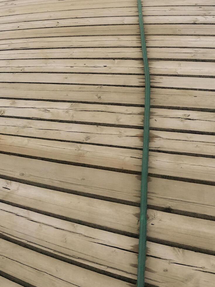 Wooden Background with Rope photo