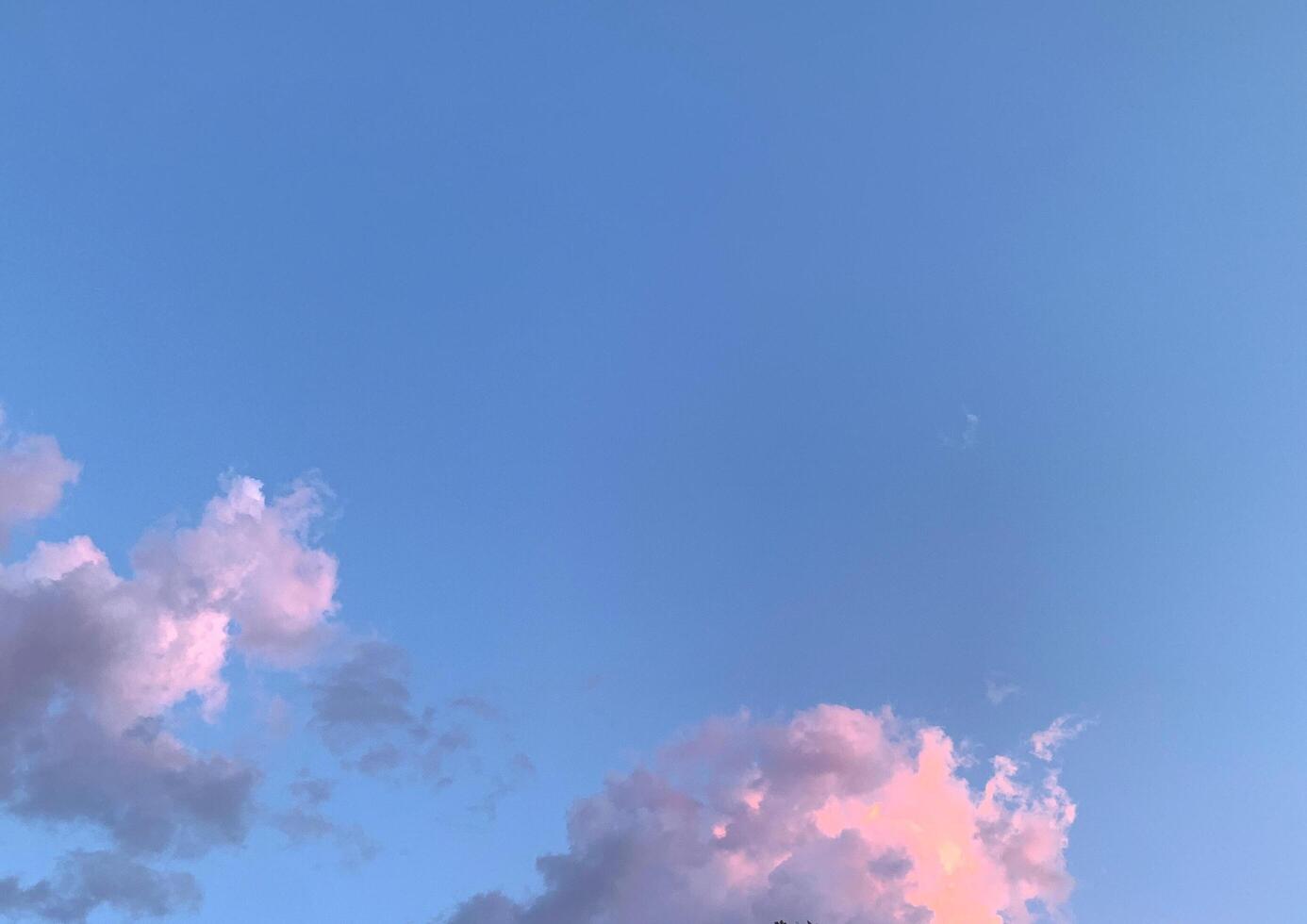 Blue Background with Clouds photo