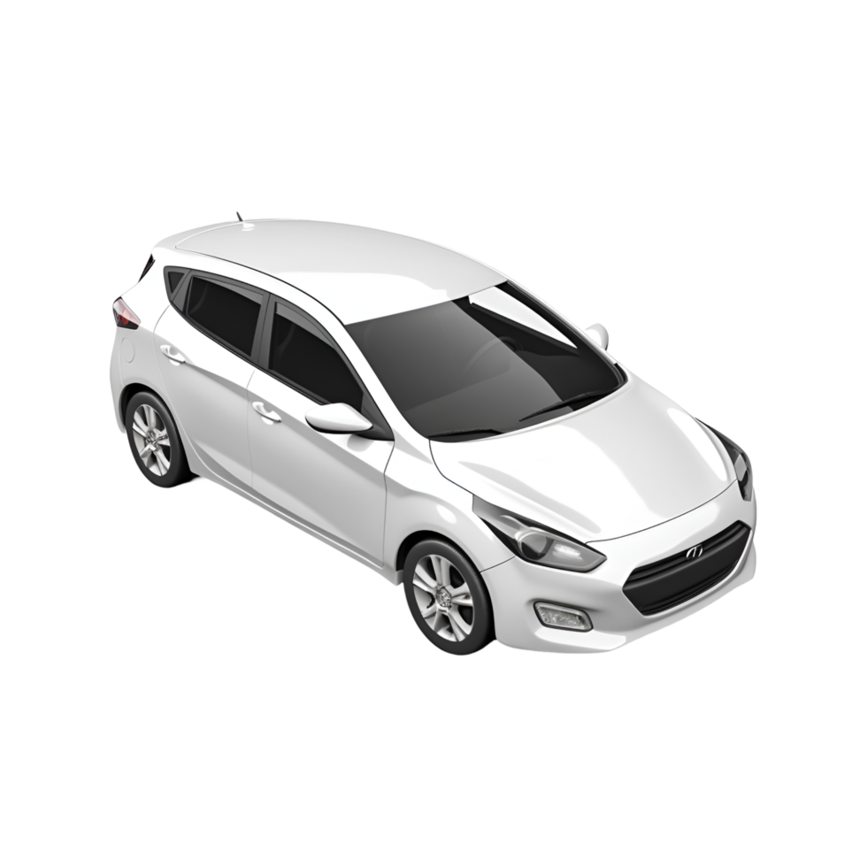 AI generated Hyundai Car  transparent background generative AI png