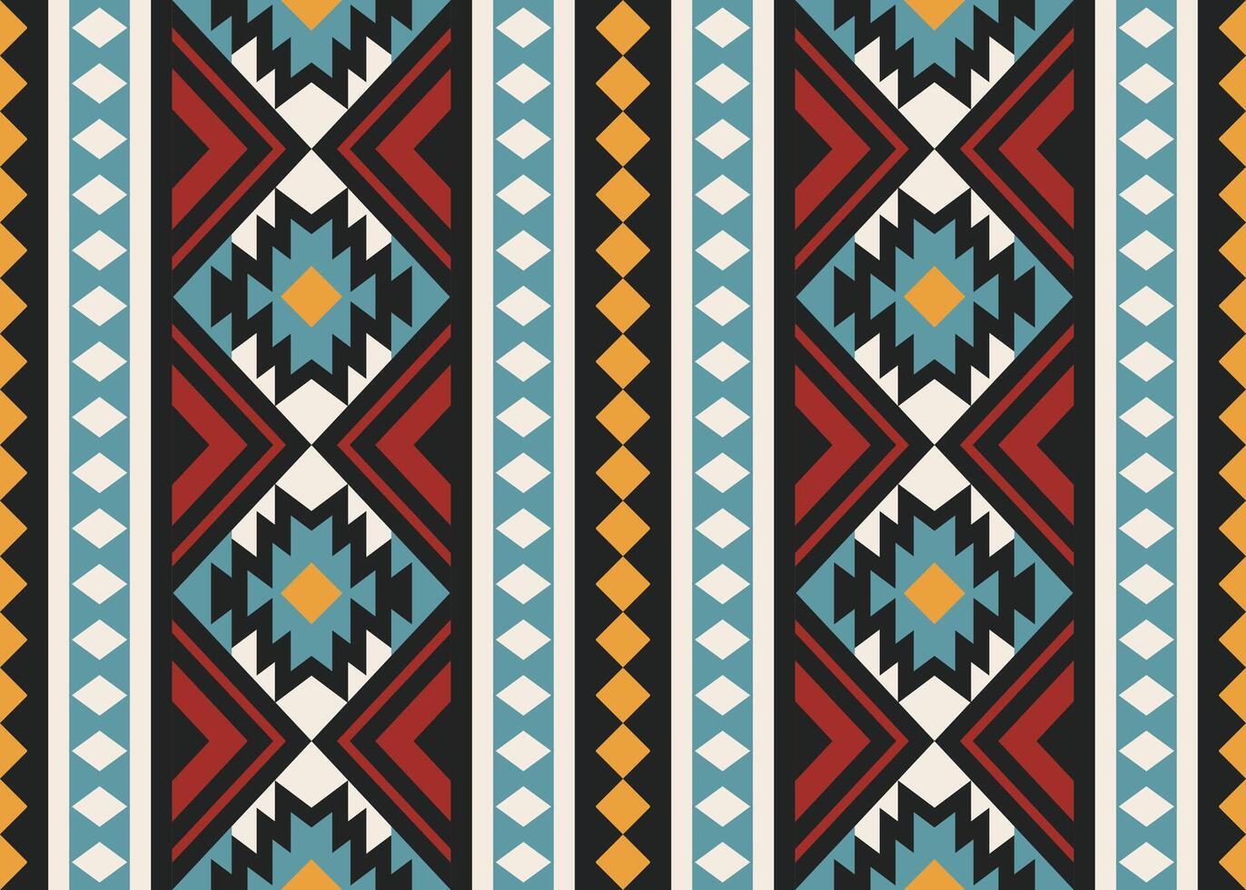 azteca tribal geométrico étnico sin costura modelo. Clásico nativo americano africano mexicano. étnico oriental vector antecedentes. tradicional ornamento. diseño textil, tela, ropa, cortina, envase.