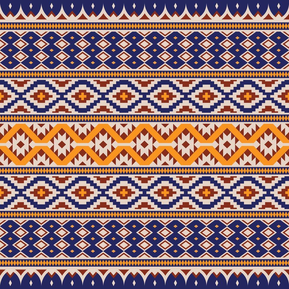 Geometric ethnic oriental seamless pattern. Tribal Aztec Navajo Native American style. Ethnic ornament vector illustration. Design textile, fabric, clothing, carpet, ikat, batik, background, wrapping.