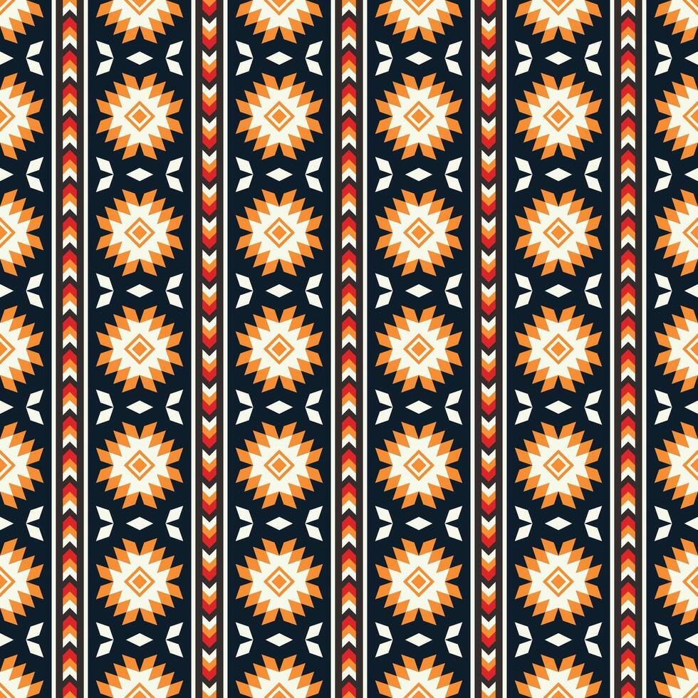 Geometric ethnic oriental seamless pattern. Tribal Aztec Navajo Native American style. Ethnic ornament vector illustration. Design textile, fabric, clothing, carpet, ikat, batik, background, wrapping.