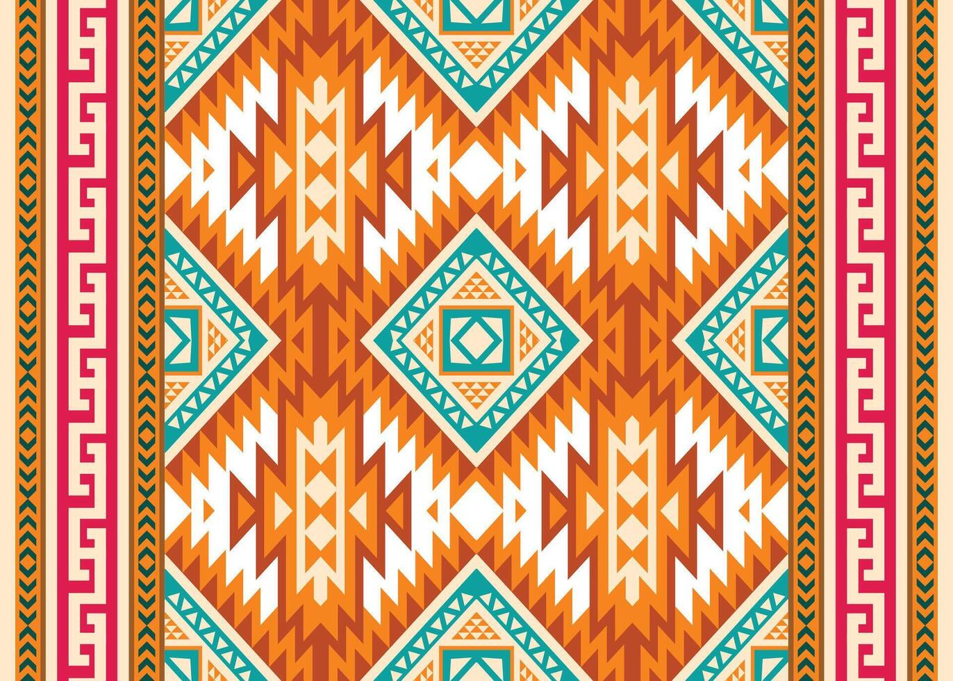 azteca tribal geométrico étnico sin costura modelo. Clásico nativo americano africano mexicano. étnico oriental vector antecedentes. tradicional ornamento. diseño textil, tela, ropa, cortina, envase.