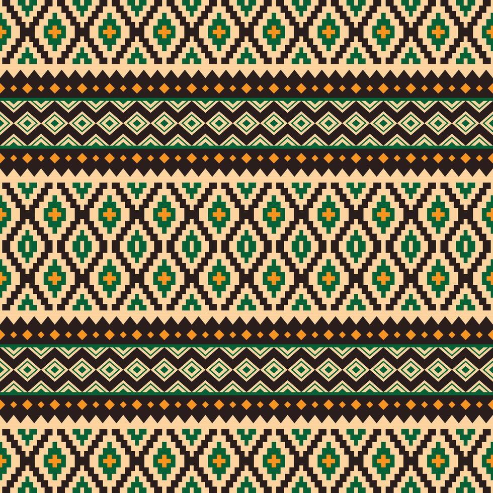 geométrico tribal ornamento sin costura modelo. étnico azteca navajo nativo americano estilo. étnico oriental vector ilustración. diseño textil, tela, ropa, alfombra, ikat, batik, fondo, envase.