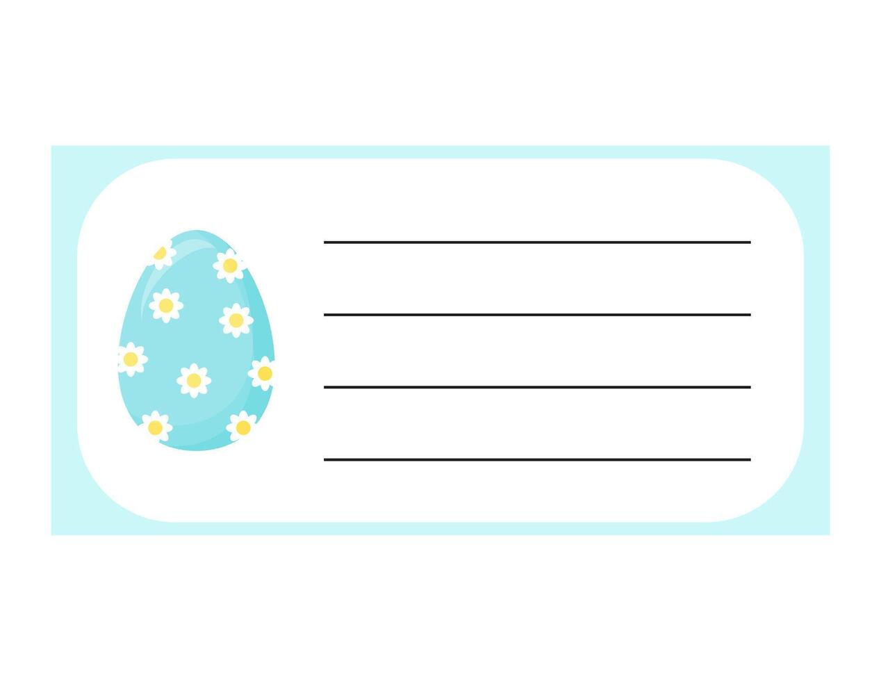 Set design for the pages of the children's weekly and daily planner. A cute easter egg, and a checklist layout for the diary and notebook. vector