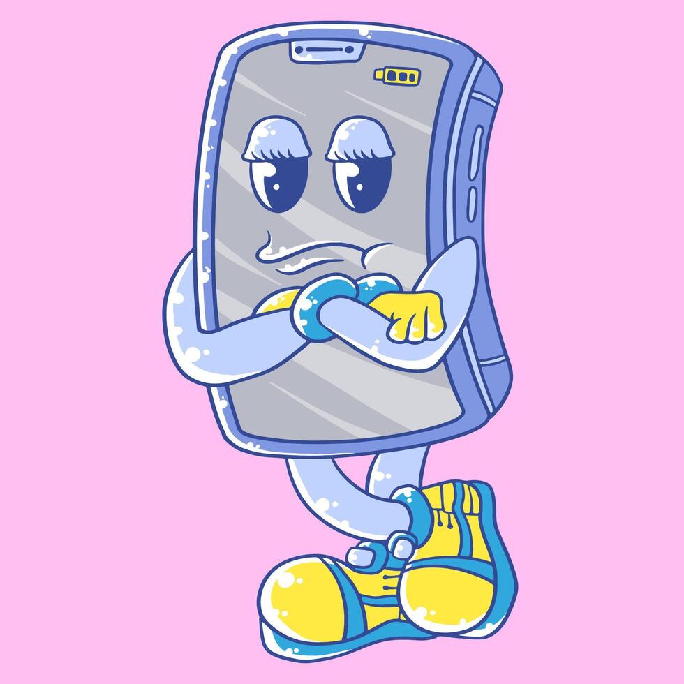 Cute Gadget Cartoon Mascot Illustration vector