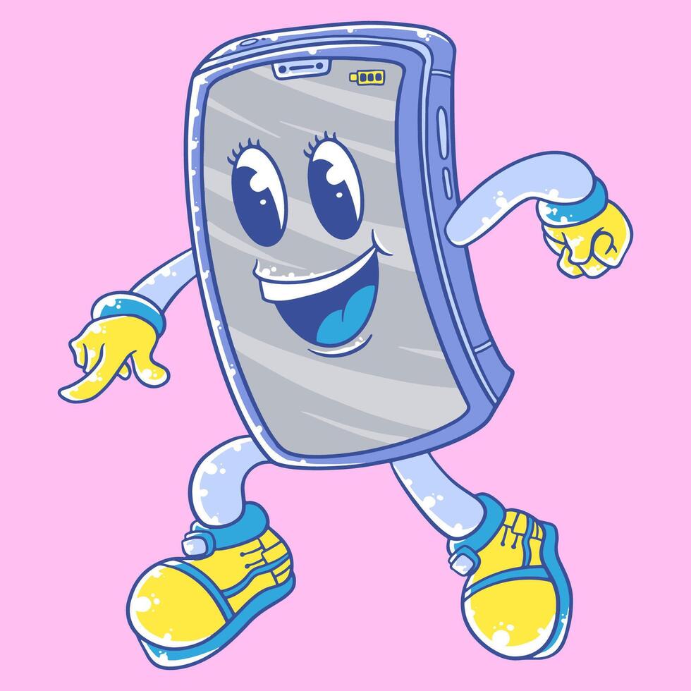 Cute Gadget Cartoon Mascot Illustration vector