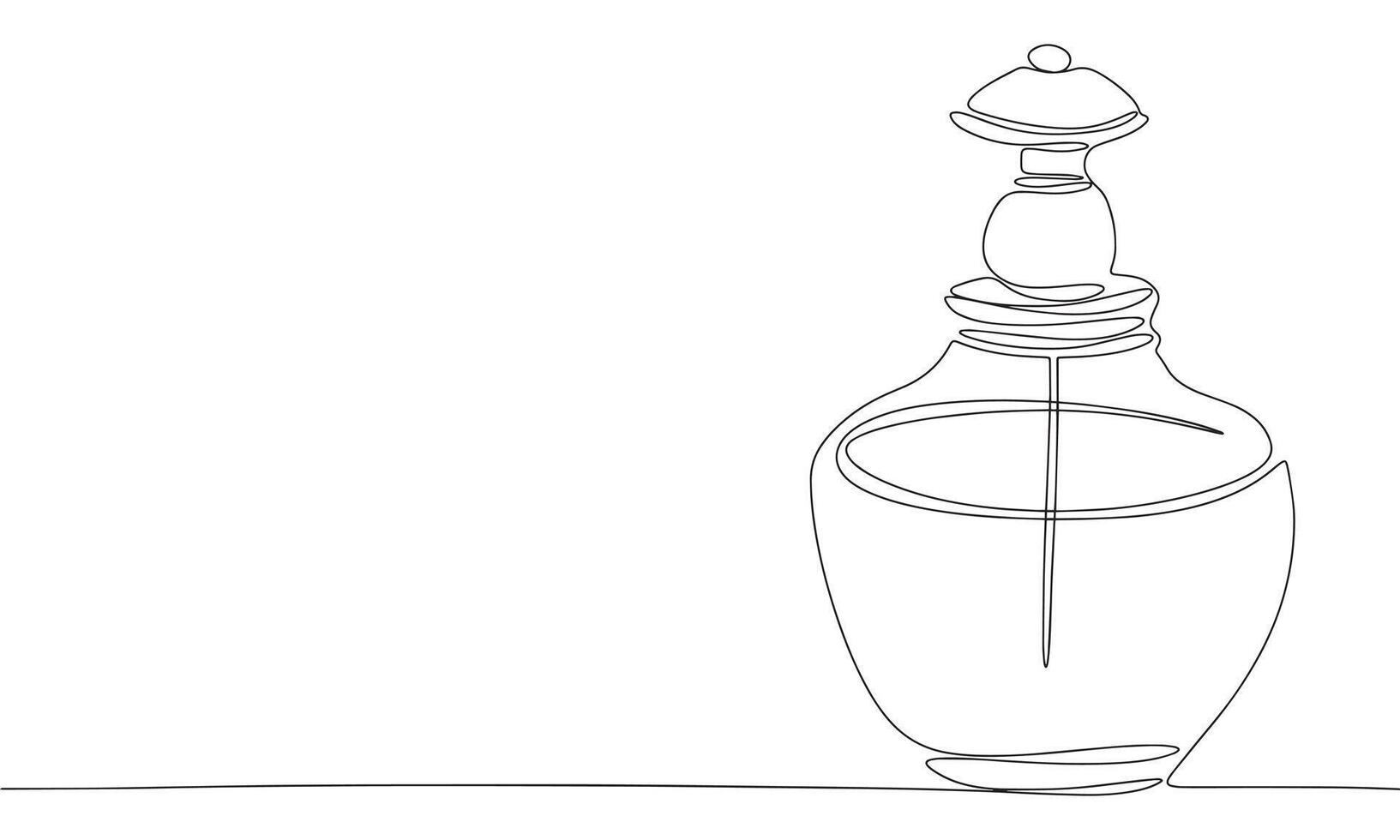 perfume uno línea continuo. línea Arte perfume aislado en transparente antecedentes. mano dibujado vector Arte.