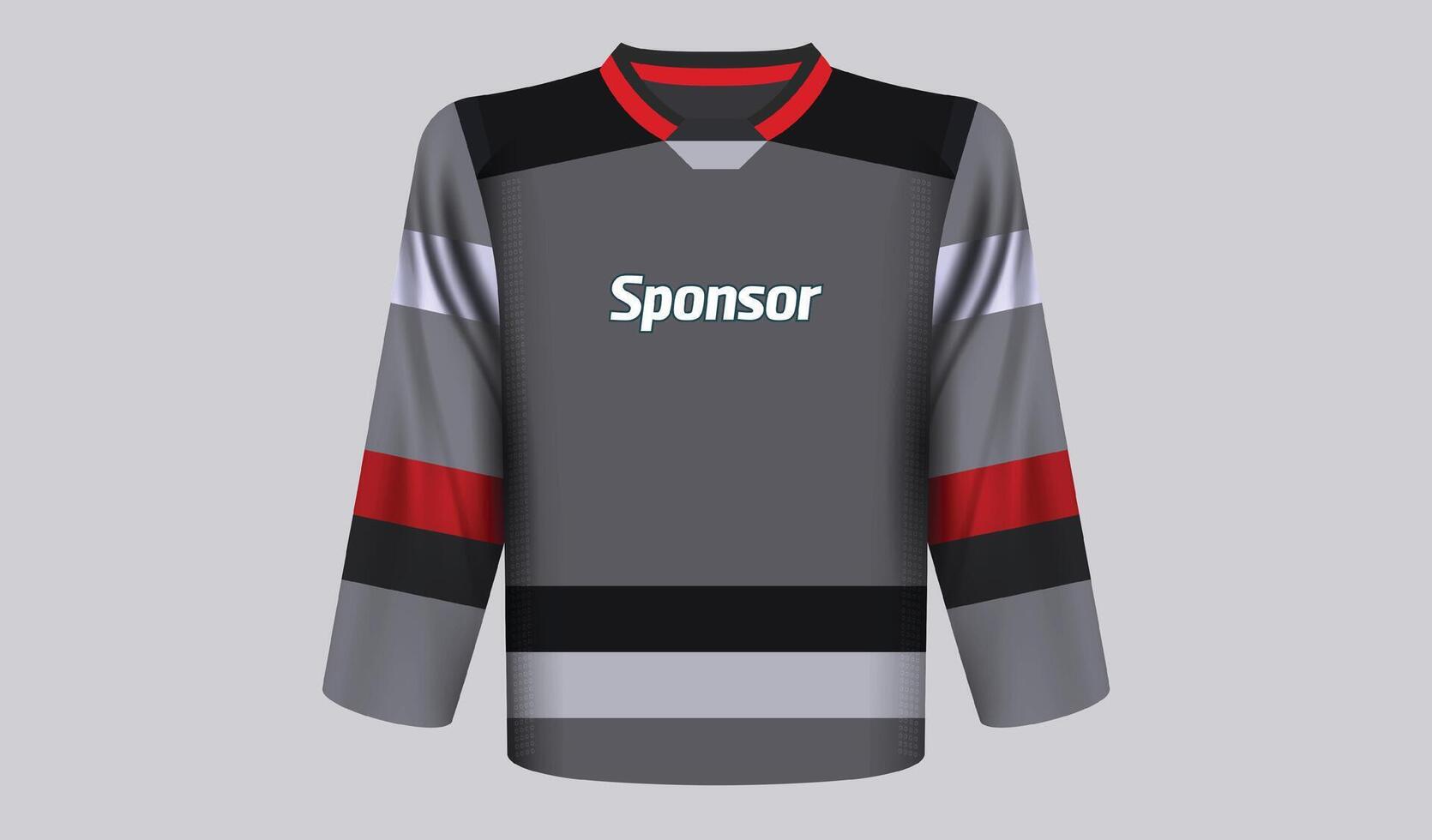 realista hockey jersey diseño vector