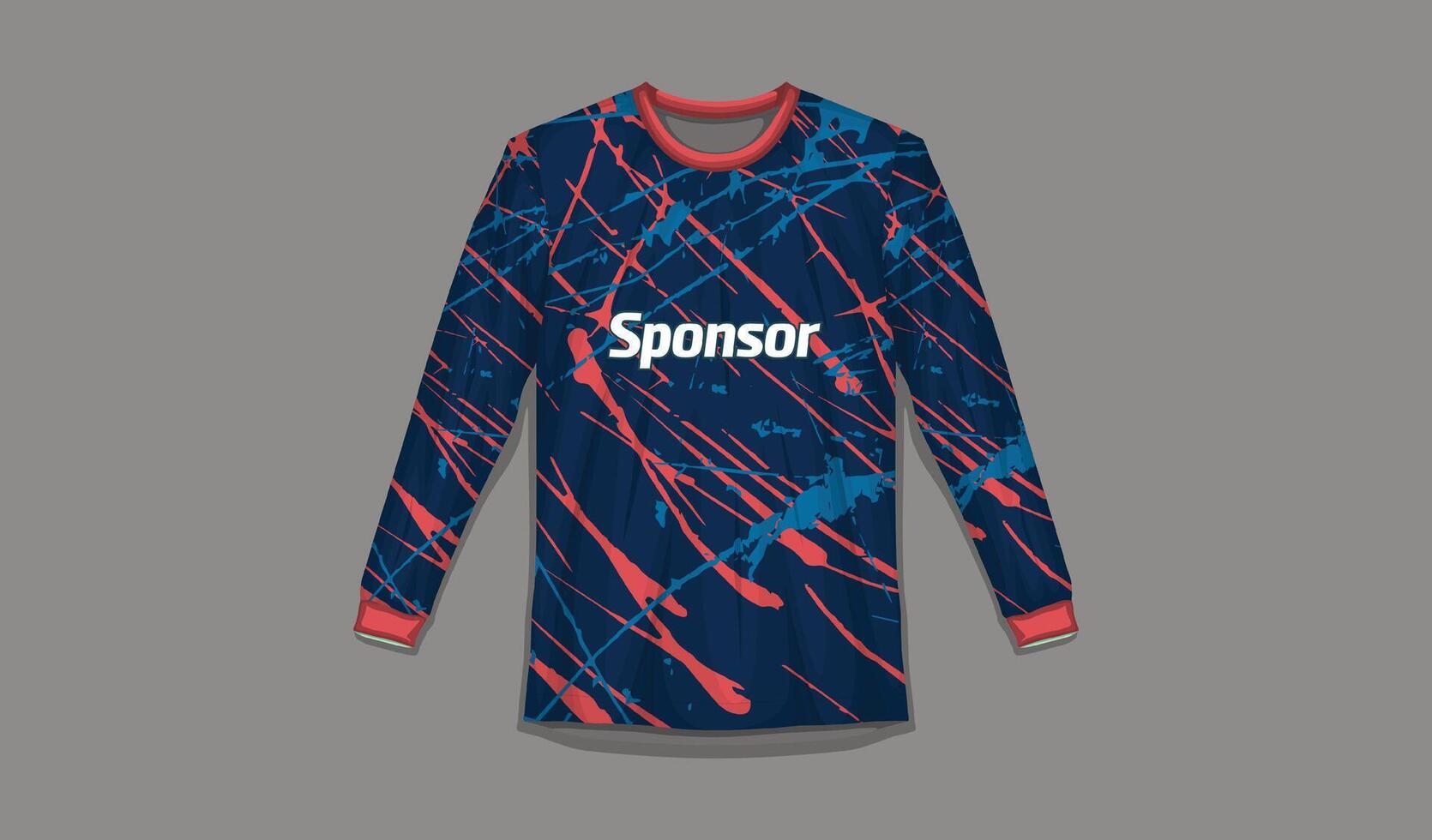 Sports shirt design ready to print Football shirt for sublimation vector