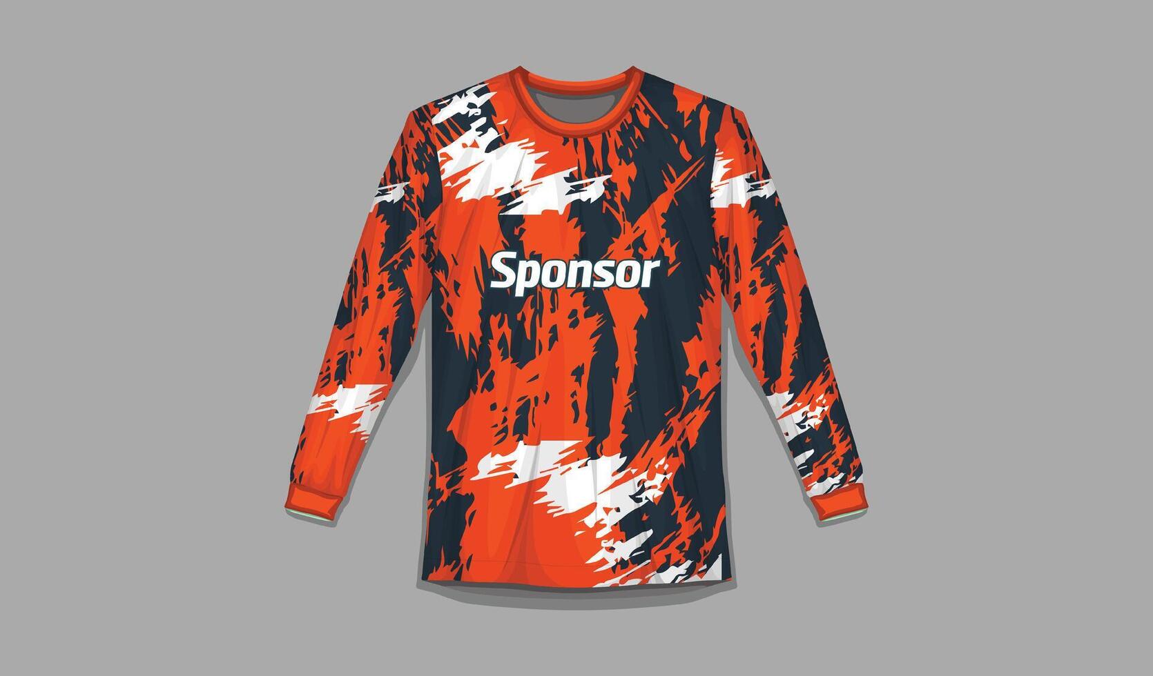 Sports shirt design ready to print Football shirt for sublimation vector