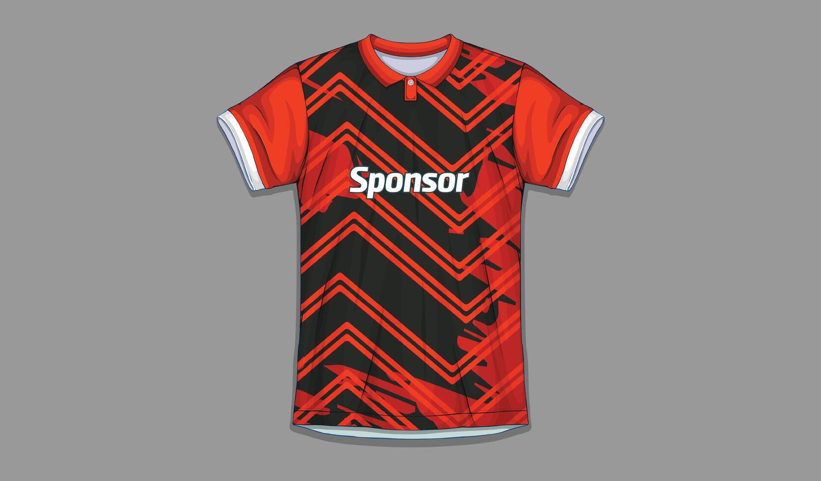 Soccer jersey design for sublimation, sport t shirt design vector