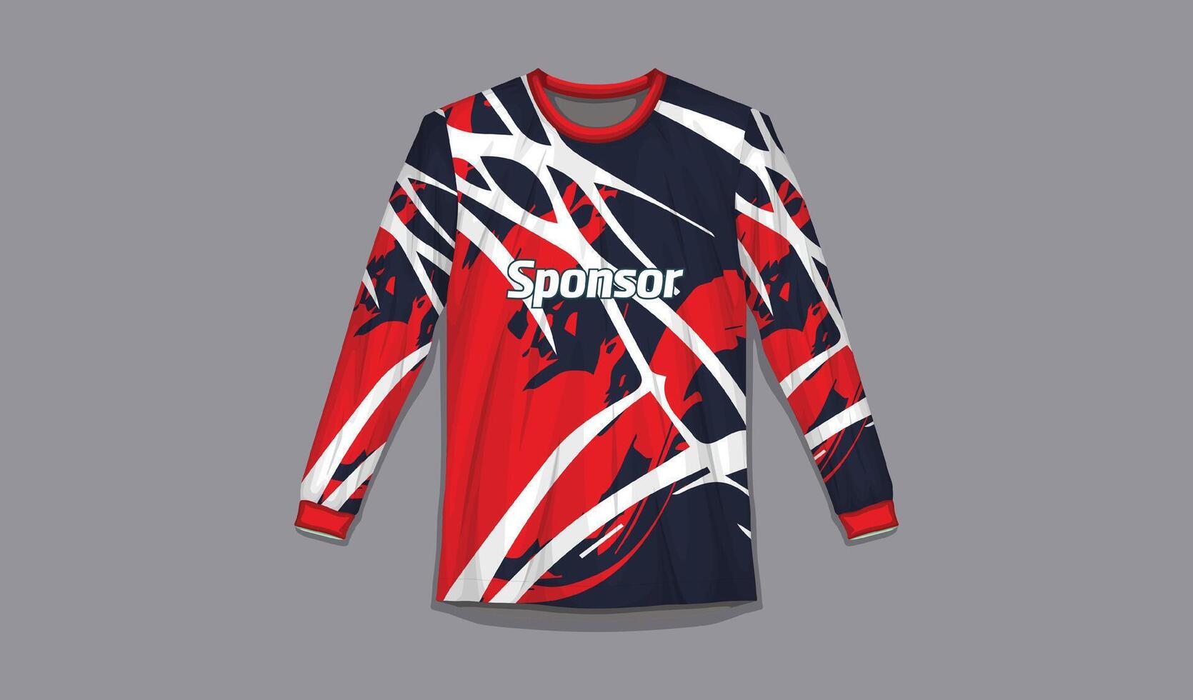 Sports shirt design ready to print Football shirt for sublimation vector