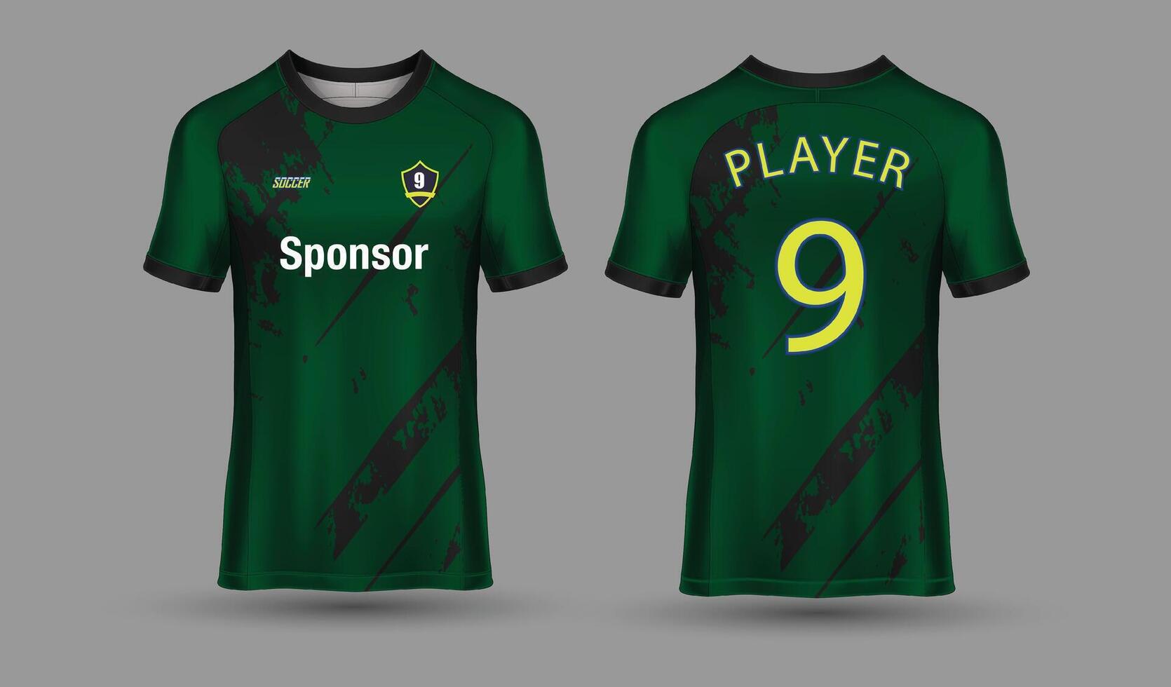 Premium collection of soccer jerseys vector