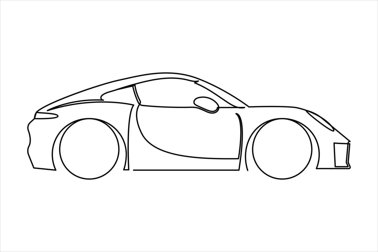 continuous one line drawing of car vector icon. One line Car icon vector background. Car rental icon. Continuous outline of a Car logo icon.