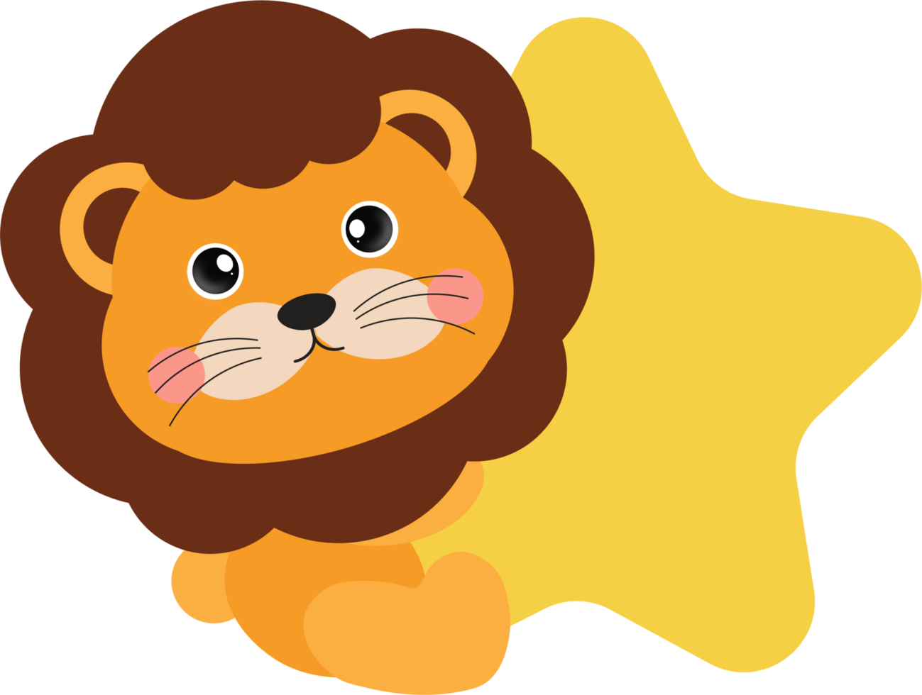 Cute Lion Clipart png