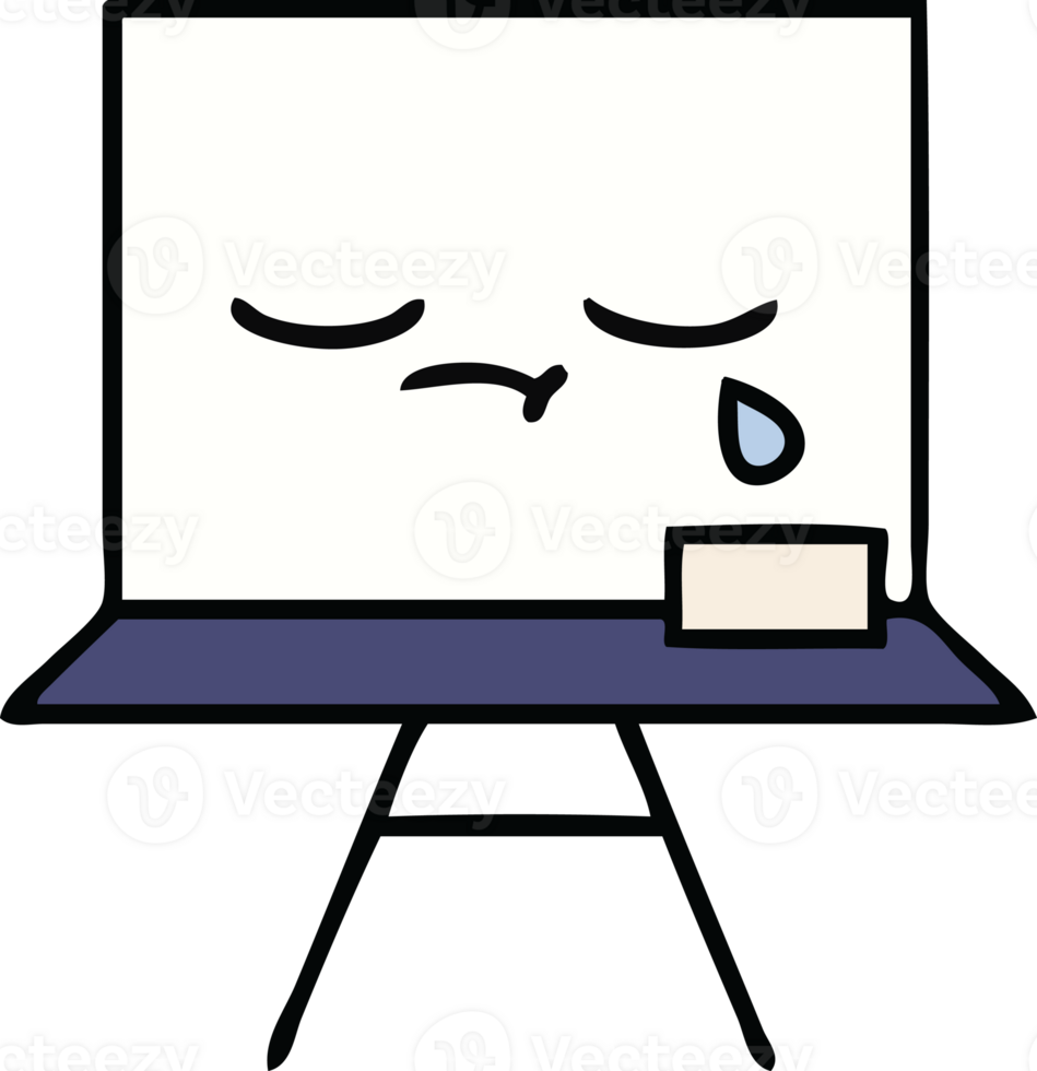 cute cartoon of a white board png