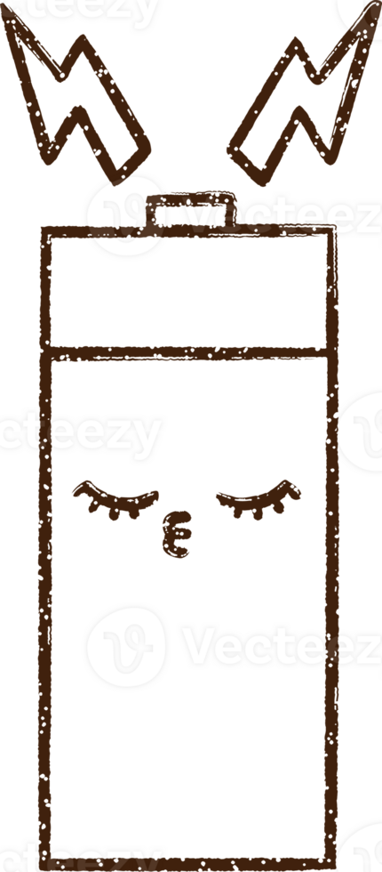 Battery Charcoal Drawing png