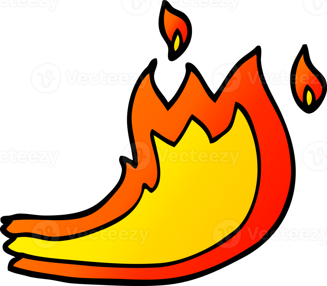 gradient illustration cartoon fire flame png