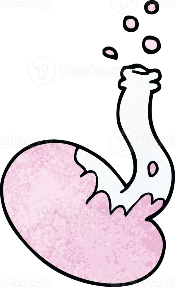 cartoon doodle chemical reaction png