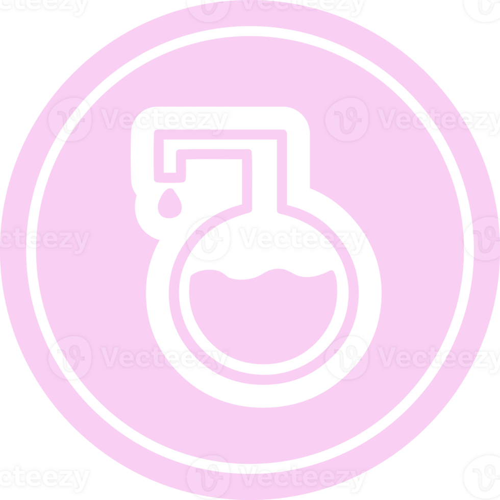 science experiment circular icon symbol png