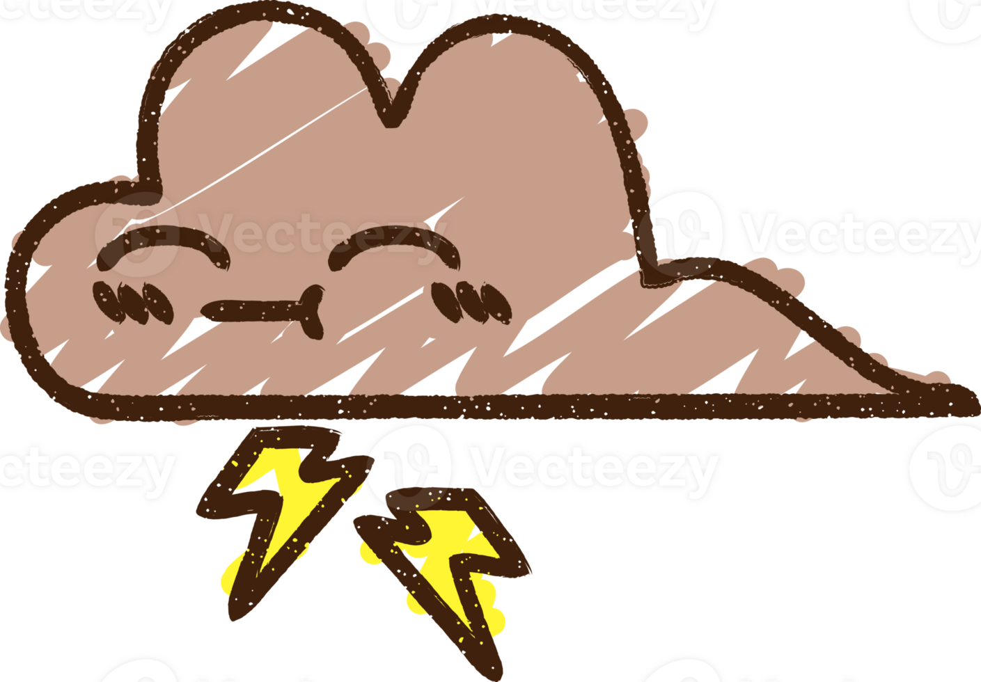 Storm Cloud Chalk Drawing png