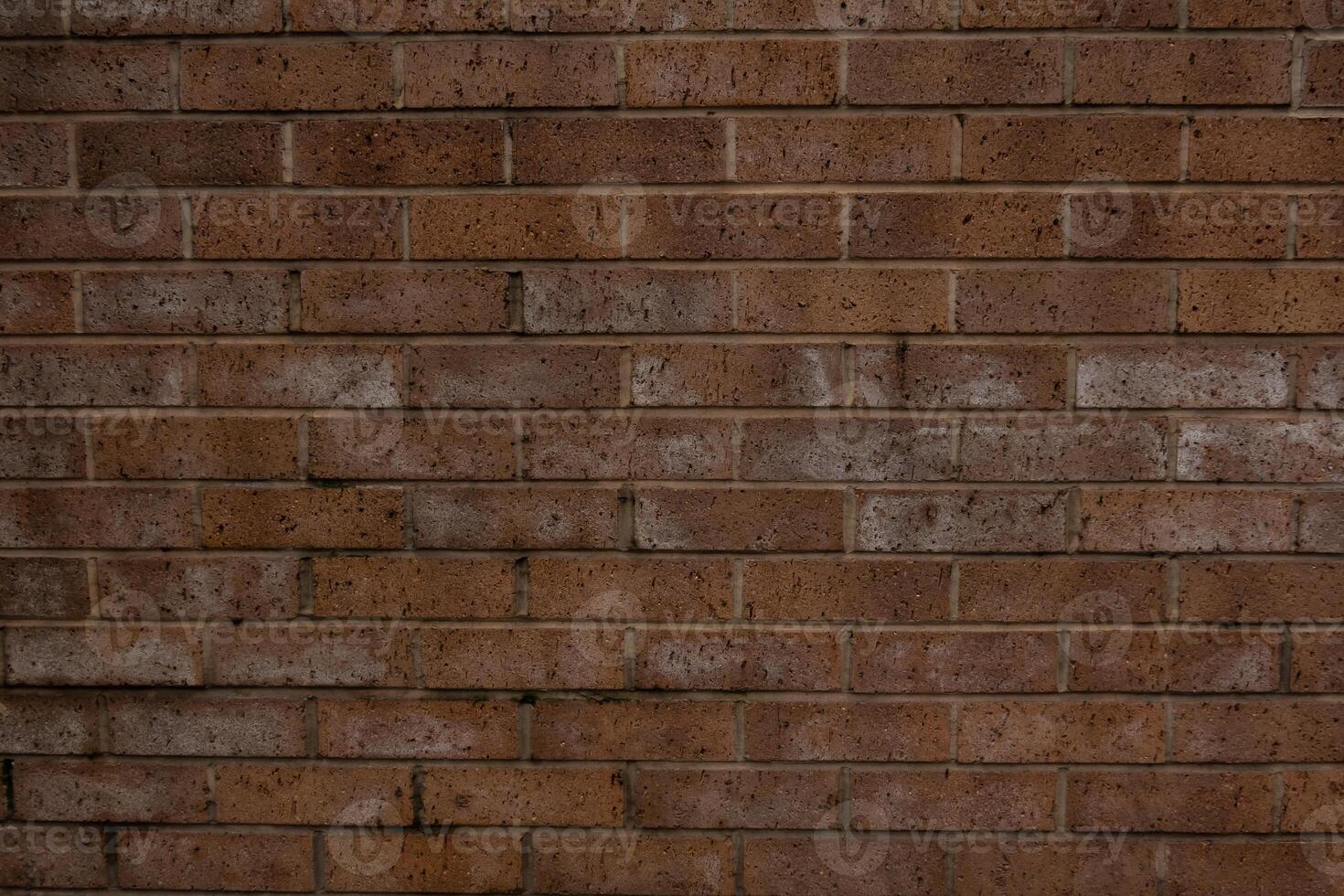 Urban Brown Brick Wall Texture in Aged Construction, Grunge Stone Pattern on Solid Surface, Abstract Old Building Block Background photo